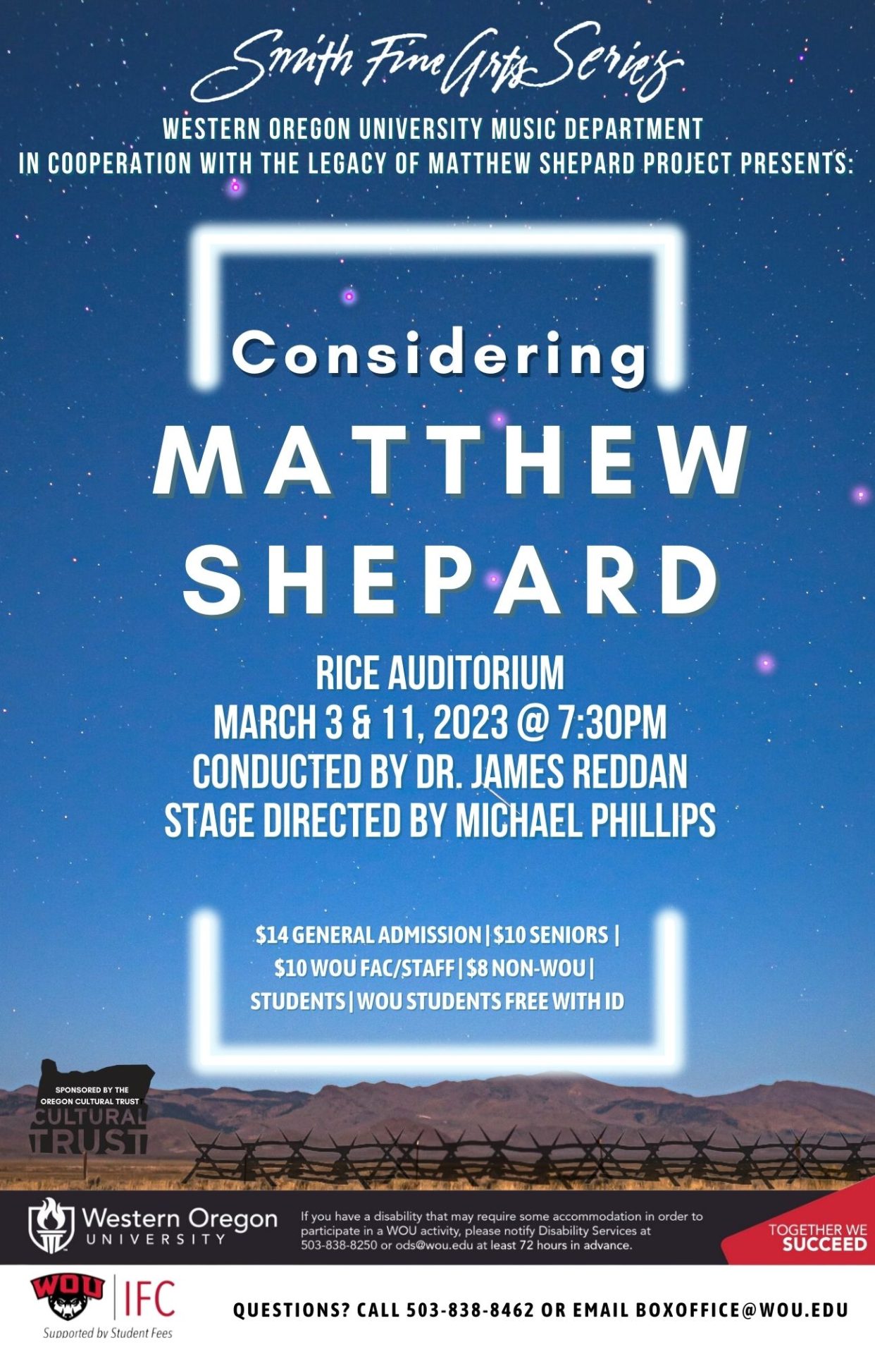 Western Oregon presents Considering Matthew Shepard